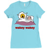 wakey wakey Ladies Fitted T-Shirt