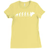 evolution of motorbike Ladies Fitted T-Shirt