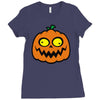 crazy pumpkin Ladies Fitted T-Shirt