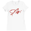 jake paul signature Ladies Fitted T-Shirt