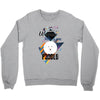 who loves poodle Crewneck Sweatshirt