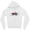 case ih red tractor boy comin' through Zipper Hoodie