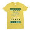 merry christmas ugly christmas sweater Ladies Fitted T-Shirt