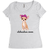 chihuahua mom Women's Triblend Scoop T-shirt