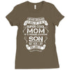 Super Cool Mom Of A Freaking Awesome Son Ladies Fitted T-Shirt