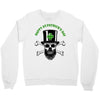 happy saint patrick day skull Crewneck Sweatshirt