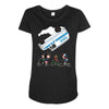 stranger peanuts Maternity Scoop Neck T-shirt