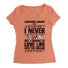 carcinoid cancer is a journey i never planed or asked for but i choose Women's Triblend Scoop T-shirt