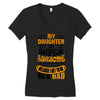 My Daughter Super Awesome Dad Women's V-Neck T-Shirt