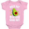 rock out with your guac out Baby Bodysuit