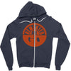 demented are go band logo screen printed Zipper Hoodie