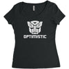 be optimistic transformers   robot optimus prime movie autobots show t Women's Triblend Scoop T-shirt