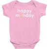 happy monday Baby Bodysuit