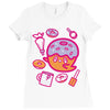 donut ghost baking Ladies Fitted T-Shirt