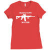 black guns matter Ladies Fitted T-Shirt
