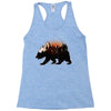 Bear Adventure With Roses Racerback Tank