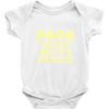 papa the man the myth the legend Baby Onesie