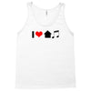 i love house music t shirt edm club wear rave electro party progressiv Tank Top