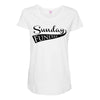 sunday funday Maternity Scoop Neck T-shirt