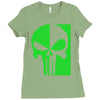 mad engine marvel brand punisher scar glow in the dark Ladies Fitted T-Shirt