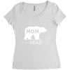mommy bear Women's Triblend Scoop T-shirt