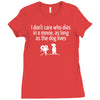 i don't care who dies in a movie Ladies Fitted T-Shirt