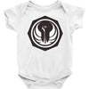 white and black Baby Bodysuit