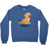 yoga pug exhale Crewneck Sweatshirt