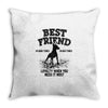 Best Friend Doberman Throw Pillow