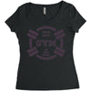 train hard Women's Triblend Scoop T-shirt