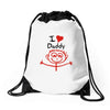 i love daddy Drawstring Bags