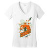 science!!! it knows stuff! Women's V-Neck T-Shirt