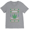 smoke weed ugly sweater V-Neck Tee