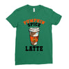 pumpkin space latte Ladies Fitted T-Shirt