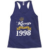 kings are born in 1998 Racerback Tank