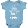 the best teachers are born in april Baby Bodysuit