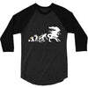 alien evolution   mens funny 3/4 Sleeve Shirt