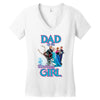 dad of the birthday girl Women's V-Neck T-Shirt