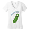 pickle rick Women's V-Neck T-Shirt