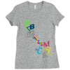 rgb cmyk Ladies Fitted T-Shirt