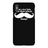 am i too late for that mustache thing iPhoneX Case