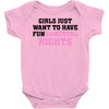 girls just want to have fundamental rights Baby Bodysuit