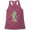 mario text Racerback Tank