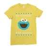 no cookies for santa Ladies Fitted T-Shirt