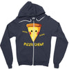 pizza chew! Zipper Hoodie