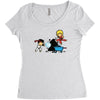 part time job   rock construction Women's Triblend Scoop T-shirt