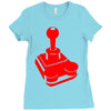joystick game Ladies Fitted T-Shirt