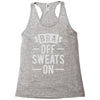 bra off sweats on Racerback Tank