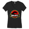 dracarys logo Women's V-Neck T-Shirt