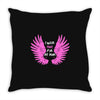 i wear pink for my mom Throw Pillow
